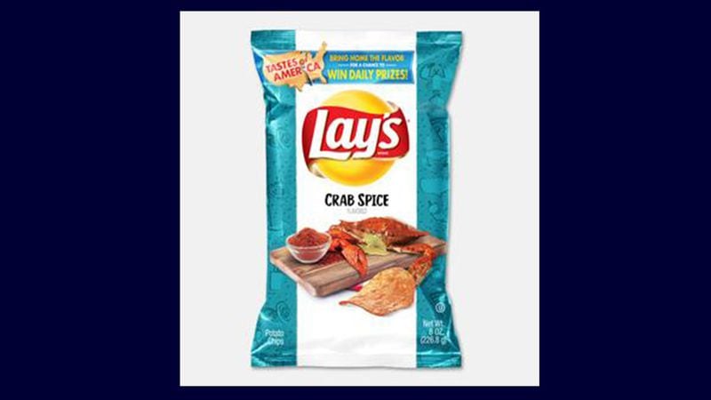 Chesapeake Bay Crab Spice is one of the new Lay's Taste of America flavors, representing popular regional cuisines.