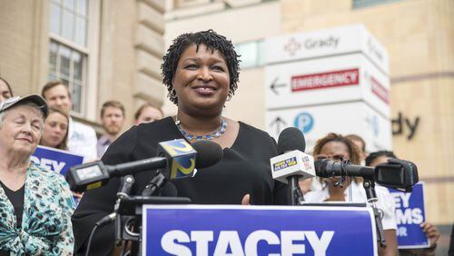 Stacey Abrams is the Democratic nominee for governor.  (ALYSSA POINTER/ALYSSA.POINTER@AJC.COM)