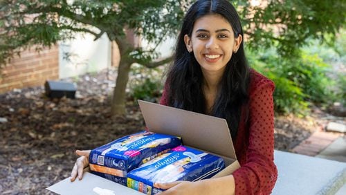 Deeksha Khanna is a 17-year-old senior at Chamblee High School. Last year, Deeksha started a nonprofit called The Elea Project with the mission to alleviate and destigmatize period poverty. PHIL SKINNER FOR THE ATLANTA JOURNAL-CONSTITUTION