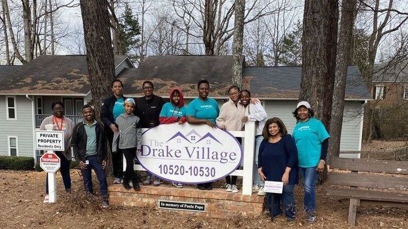 Volunteers with The Drake House recently completed a pathway on the Drake Village campus and inventoried furniture. COURTESY THE DRAKE HOUSE