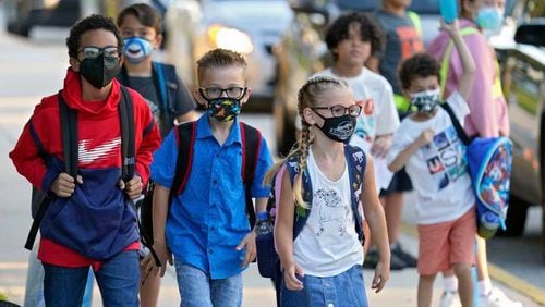 The DeKalb County School District is ending its mask mandate after about a year of the requirement. (AJC file photo)