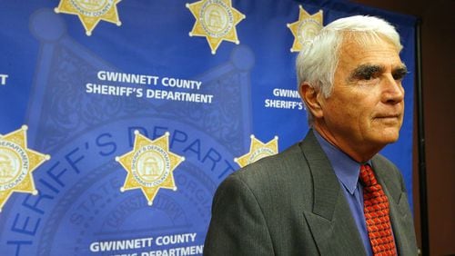Gwinnett County Sheriff Butch Conway speaks during a 2015 press conference. CURTIS COMPTON / CCOMPTON@AJC.COM
