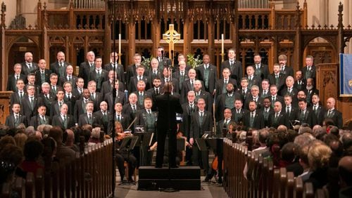 The 37th annual Atlanta Gay Men’s Chorus holiday concert will take place Dec. 8 and 9 at the Cathedral of St. Philip. CONTRIBUTED BY DAN LAX