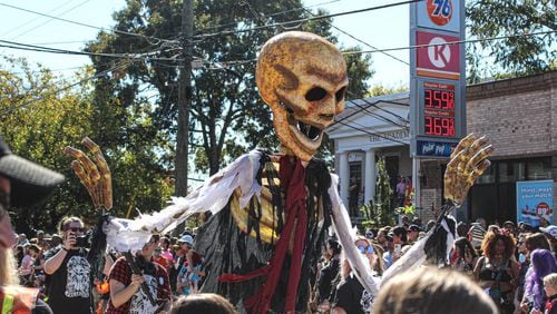 The Little Five Points Halloween parade attracts all kinds. Photo: Courtesy of Little Five Points Business Association and Kate Durden