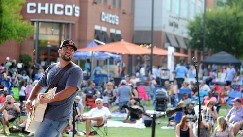 The Mall of Georgia's "Movies Under the Stars" series includes live music and activities for kids.