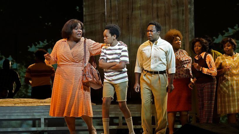 A scene from Terence Blanchard's opera "Fire Shut Up in My Bones," based on NYT columnist Charles Blow's eponymous memoir. Libretto by director and filmmaker Kasi Lemmons. Courtesy of Ken Howard