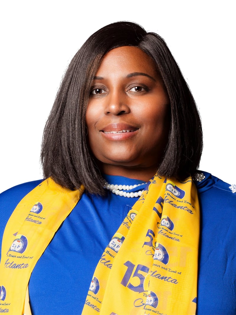 Donna Scott, president of the Atlanta alumni chapter of Sigma Gamma Rho Sorority, Inc.