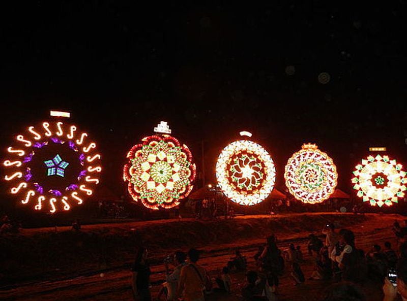 The Giant Lantern Festival (Ligligan Parul Sampernandu) in San Fernando, Philippines
