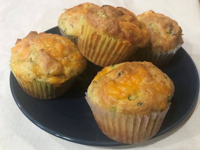Halloumi Muffins from “Carbs” by Laura Goodman (Quadrille, $22.99). LIGAYA FIGUERAS/LFIGUERAS@AJC.COM
