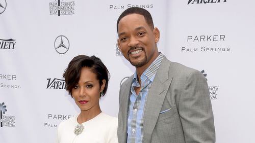Actors Jada Pinkett Smith (L) and Will Smith refer to each other as life partners, not husband and wife, according to a new interview from Smith.  (Photo by Jason Kempin/Getty Images for PSIFF)