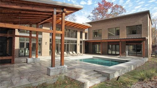 This modern estate at 4056 Hog Mountain Road in Hoschton is listed for $2.195 million. (Photos via zillow.com)