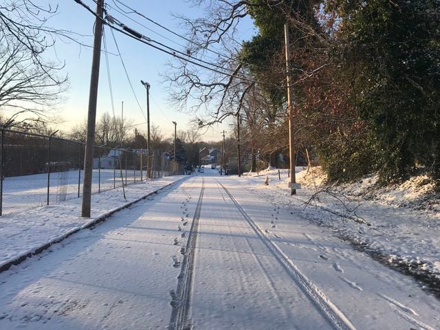 Photos: Frigid cold and snow move in to metro Atlanta