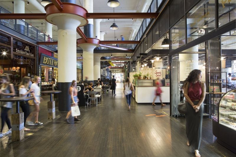 Ponce City Market recently began collaborating with Atlanta-based Goodr to reduce food waste. Goodr’s certified food handlers collect donations and deliver them directly to nonprofit organizations in need. (Jamestown)