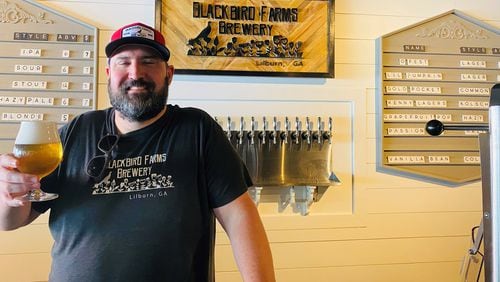 Owner and brewmaster Matt Williams is working to keep the doors open at Blackbird Farms Brewery. / Bob Townsend for the Atlanta Journal-Constitution