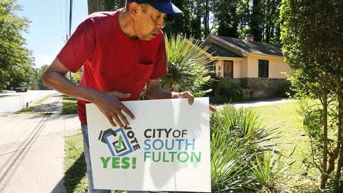 Robert Ammons, 63, is in favor of becoming part of the City of South Fulton at his home on Thursday, Sept. 29, 2016, in Atlanta. Areas of unincorporated South Fulton, including Ammons home, that were annexed into Atlanta will be Back in South Fulton — at least until Nov. 8, when residents will decide whether to form their own city. It’s a blow to Atlanta, but has also caused confusion in the area — after all, they had already started getting city services and in some cases, sending their kids to APS. Now, 911 calls must be rerouted and election lines redrawn — again. Curtis Compton /ccompton@ajc.com