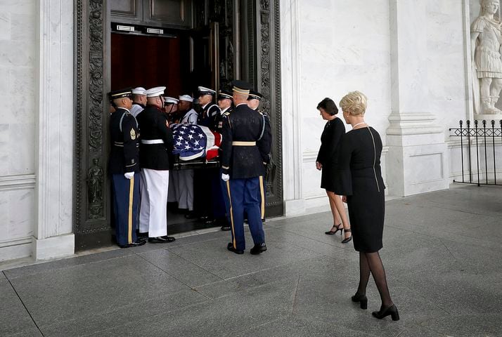 Photos: Sen. John McCain lies in state in U.S. Capitol Rotunda