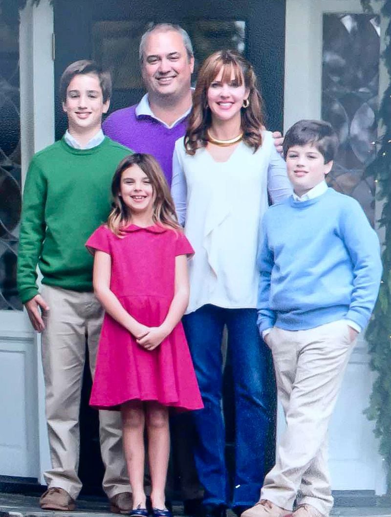 Evie Johnson and John Humphries, and their children, Jimmy Humphries (from left), Lila Goodmon and John Humphries, moved into their home in 2015.