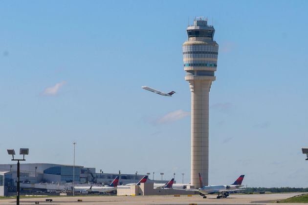 A Delta plane is seen taking off at Hartsfield-Jackson Atlanta International Airport on Wednesday, May 22, 2024.
Miguel Martinez /miguel.martinezjimenez@ajc.com