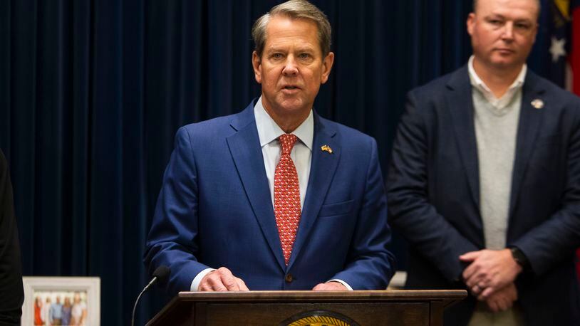 Coming off a resounding reelection victory, Gov. Brian Kemp may be an even stronger force during this year's legislative session because both the state House and Senate will have new leadership. CHRISTINA MATACOTTA FOR THE ATLANTA JOURNAL-CONSTITUTION.