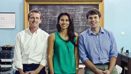 Honeysuckle Gelato founders (left to right): Wes Jones, Khatera Ballard and Jackson Smith (Photo credit: LeahAndMark.com)