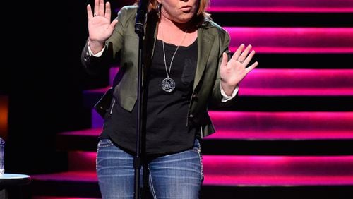 LAS VEGAS, NV - MARCH 04: Comedian Kathleen Madigan performs during the 'Ron White's Comedy Salute to the Troops 2015' at the Mirage Hotel & Casino on March 4, 2015 in Las Vegas, Nevada. (Photo by Bryan Steffy/Getty Images for CMT)