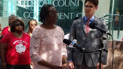 Mary Jackson, a lactation counselor with Grady Health System with 28 years of experience, is suing the state over a law requiring her to be licensed by the state. Maya T. Prabhu/maya.prabhu@ajc.com.