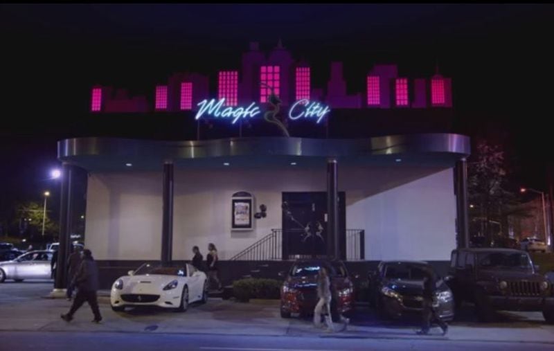 A screenshot from Lauren Greenfield's documentary about the strip club Magic City, for GQ.