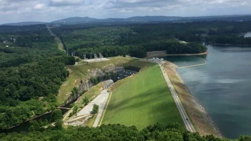 The U.S. Army Corps of Engineers will lower the water level of Lake Lanier through Nov. 30 to make room for repairs to Buford Dam.  18. U.S. ARMY CORPS OF ENGINEERS via Facebook