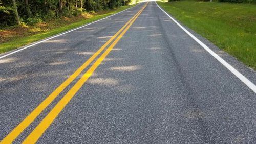 A “chip seal” material applied to Huckaby and Robinson Roads has drawn complaints from Fayette County residents. Courtesy Fayette County