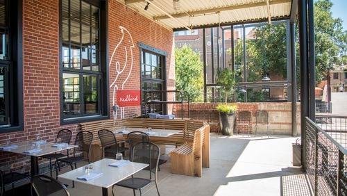 Redbird patio and entrance at the Westside Provisions District. Photo credit- Mia Yakel.