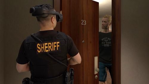 Alpharetta Police will apply for a Law Enforcement Training Grant to purchase Virtual Reality training. COURTESY AXON