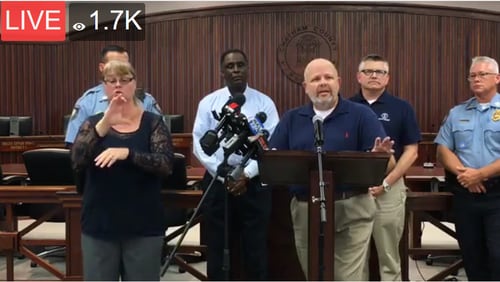 Chatham County officials on Wednesday urged residents to be cautious as Hurricane Florence approaches, but they stopped short of ordering an evacuation. They streamed their news conference live on Facebook