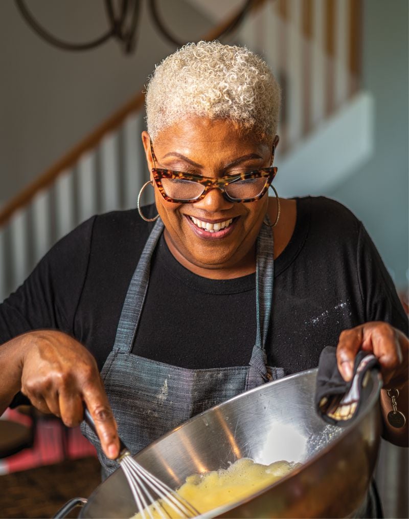 Deborah VanTrece, the chef/owner of Atlanta’s Twisted Soul Cookhouse and Pours, is author of "The Twisted Soul Cookbook: Modern Soul Food With Global Flavors" (Rizzoli New York, $35). Courtesy of Noah Fecks