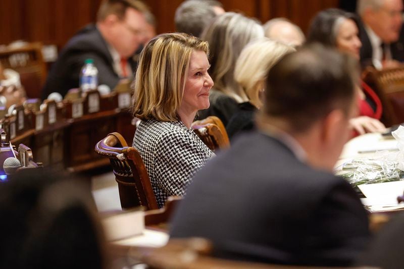 State Rep. Jan Jones returned to her role as speaker pro tem, the No. 2 position in the Georgia House, after serving a short stint as speaker following the death of then-House Speaker David Ralston in 2022. (Natrice Miller/The Atlanta Journal-Constitution/TNS)