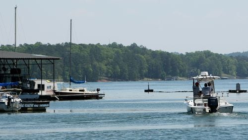 This is an AJC file photo of Harbor Town Marina in Cherokee County.