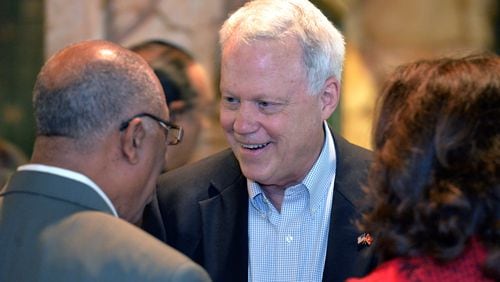 Former Georgia U.S. Rep. Paul Broun is hoping to return to Congress this year by campaigning in Georgia's 10th Congressional District. AJC file photo. HYOSUB SHIN / HSHIN@AJC.COM