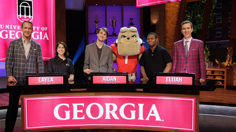 The University of Georgia college bowl team that competed on NBC's "Capital One College Bowl." They are vying for $125,000 and going up against last year's winner Columbia University for the win Friday, October 28, 2022. NBC
