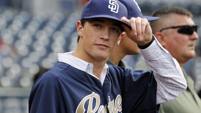 Max Fried was the 7th overall pick in the 2012 draft by the Padres out of a Los Angeles area high school The lefty is now the Braves' No. 3 prospect. (AP photo)