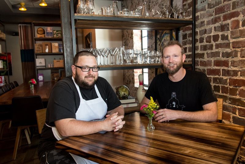  Local Republic chef Scott Smith (left) and co-owner Ben Bailey. Photo credit: Mia Yakel.