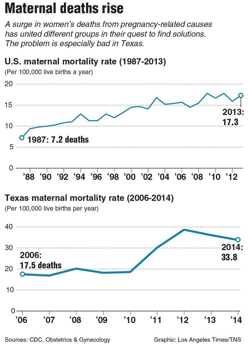 Chart on maternal deaths. Tribune News Service 2017