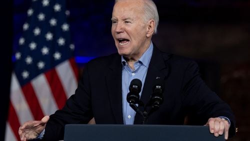 President Joe Biden will speak at Morehouse College's commencement on May 19. (Steve Schaefer steve.schaefer@ajc.com)