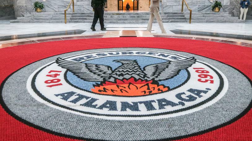 A photo at Atlanta's City Hall on March 23, 2018  JOHN SPINK/JSPINK@AJC.COM