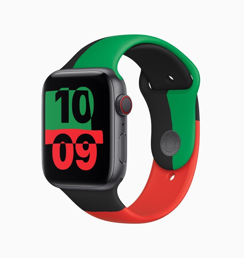 The latest Apple watch raises awareness for racial injustice, so it's a perfect present for Valentine's Day and Black History Month. 
Courtesy of Apple Inc.