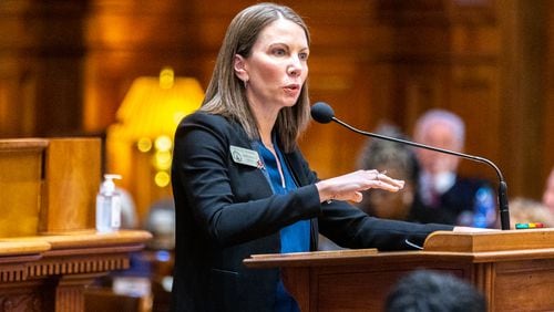 State Rep. Stacey Evans, D-Atlanta, has pressed for restoration of full funding for the HOPE scholarship, saying it would amount to a $26 million expenditure in a $32.4 billion budget. “We have the money to return the full promise of HOPE to all of our scholars, not just those with a 1,200 SAT score,” she said. (Arvin Temkar / arvin.temkar@ajc.com)