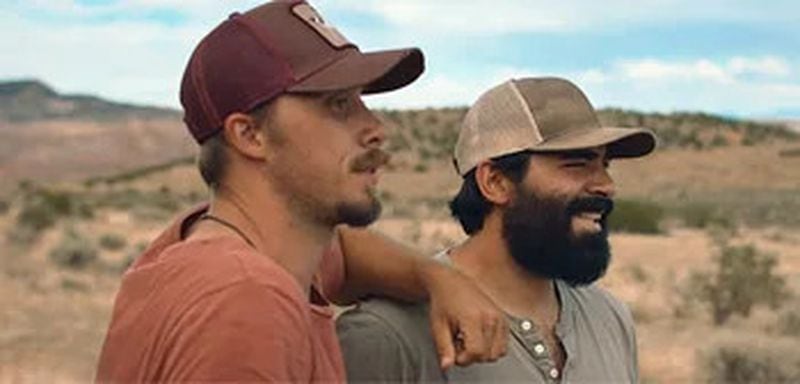 :A Place in the Field" is a movie about a veteran Gio (Don DiPetta, right) on a road trip with his friend Herbert (Khorri Ellis). LIONSGATE