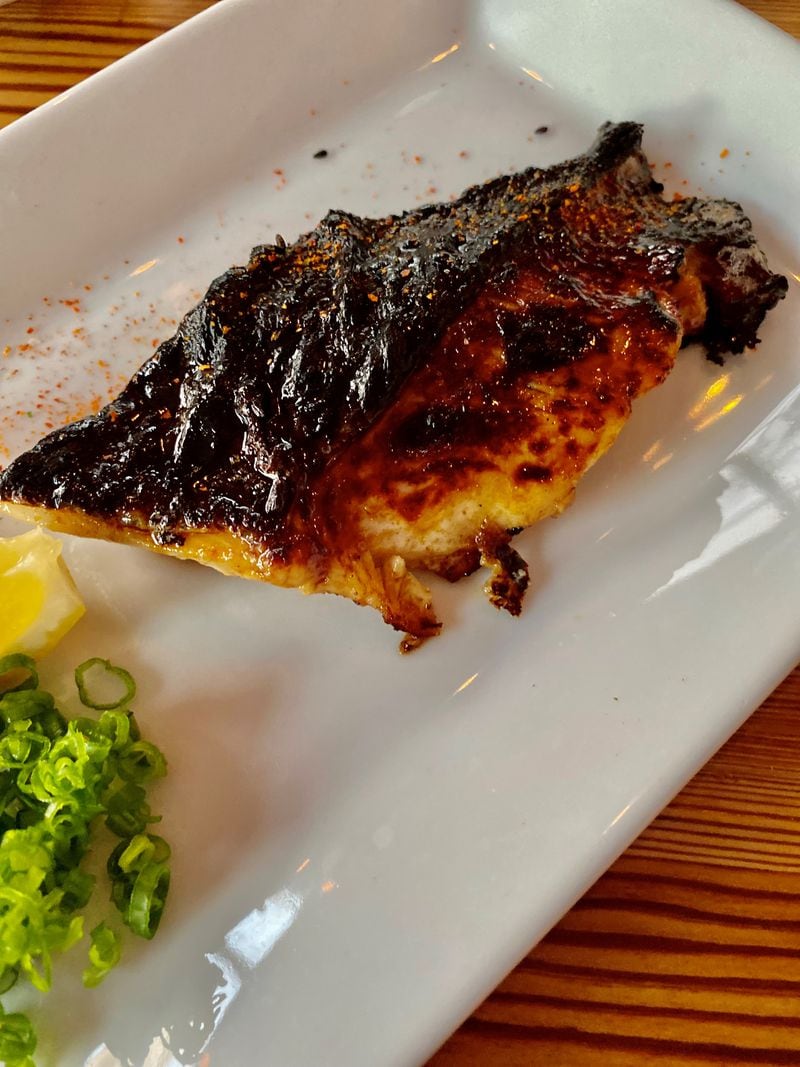 8Arm’s miso cod is a heavenly contrast of flaky sweet fish and crusty skin. (Wendell Brock for The Atlanta Journal-Constitution)