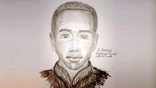 A police sketch released by the Dallas Police Department shows what the suspect in a string of five rapes in Dallas and Bossier City, Louisiana, may look like. The suspect, who is believed to be a teenager between 16 and 19 years old, is described as a black male with a box fade haircut. He is about 5 feet, 8 inches tall and weighs about 140 pounds. The attacker may have had a mark or injury on his wrist around the time of the attacks, which took place in March and April 2018 in Bossier City and in September and October 2018 in Dallas. He was last seen wearing black pants, a black T-shirt with something white on the front, a black jacket and black and red athletic shoes.