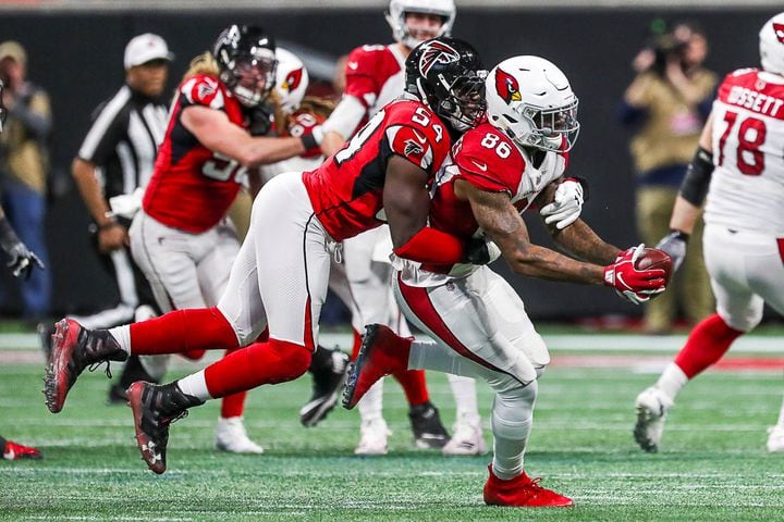 Photos: Falcons end five-game skid with rout of Cardinals