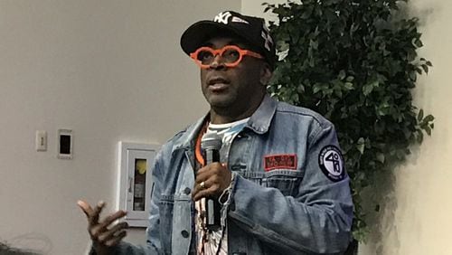 Spike Lee, shown at Spelman College last September to promote his Netflix series “She’s Gotta Have It,” promises he’ll be at the Fox Theatre on Feb. 19 for the 30th anniversary screening of his film “School Daze.” RODNEY HO / RHO@AJC.COM
