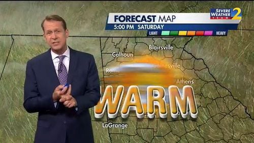 Gorgeous weather is expected Saturday, with "comfortable warm" temperatures and low humidity, Channel 2 Action News meteorologist Brad Nitz said.